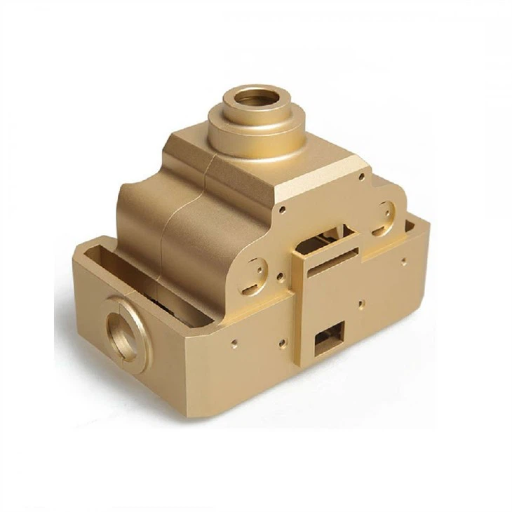 5 Axis High Speed Aluminium Brass Connector With Nut